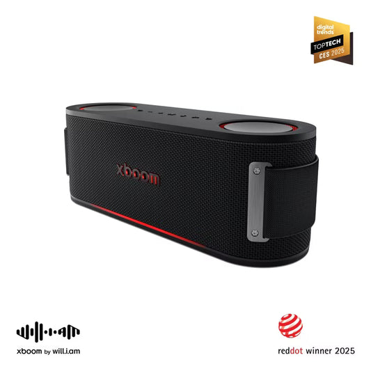LG xboom Bounce Core BOUNCEC | Bluetooth Speaker | xboom Signature Sound by will.i.am with Dual Passive Radiators