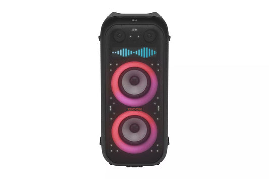 LG Bluetooth Speaker XBOOM with Dual 8” Woofers and Pixel LED Lighting plus Karaoke Creator XL9T